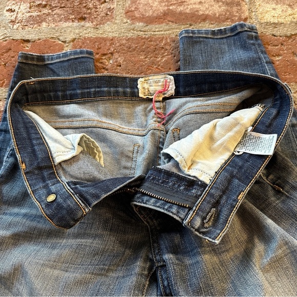 Current/Elliott Blue The Stiletto Townie Skinny Distressed Jeans size 25 - Picture 6 of 16